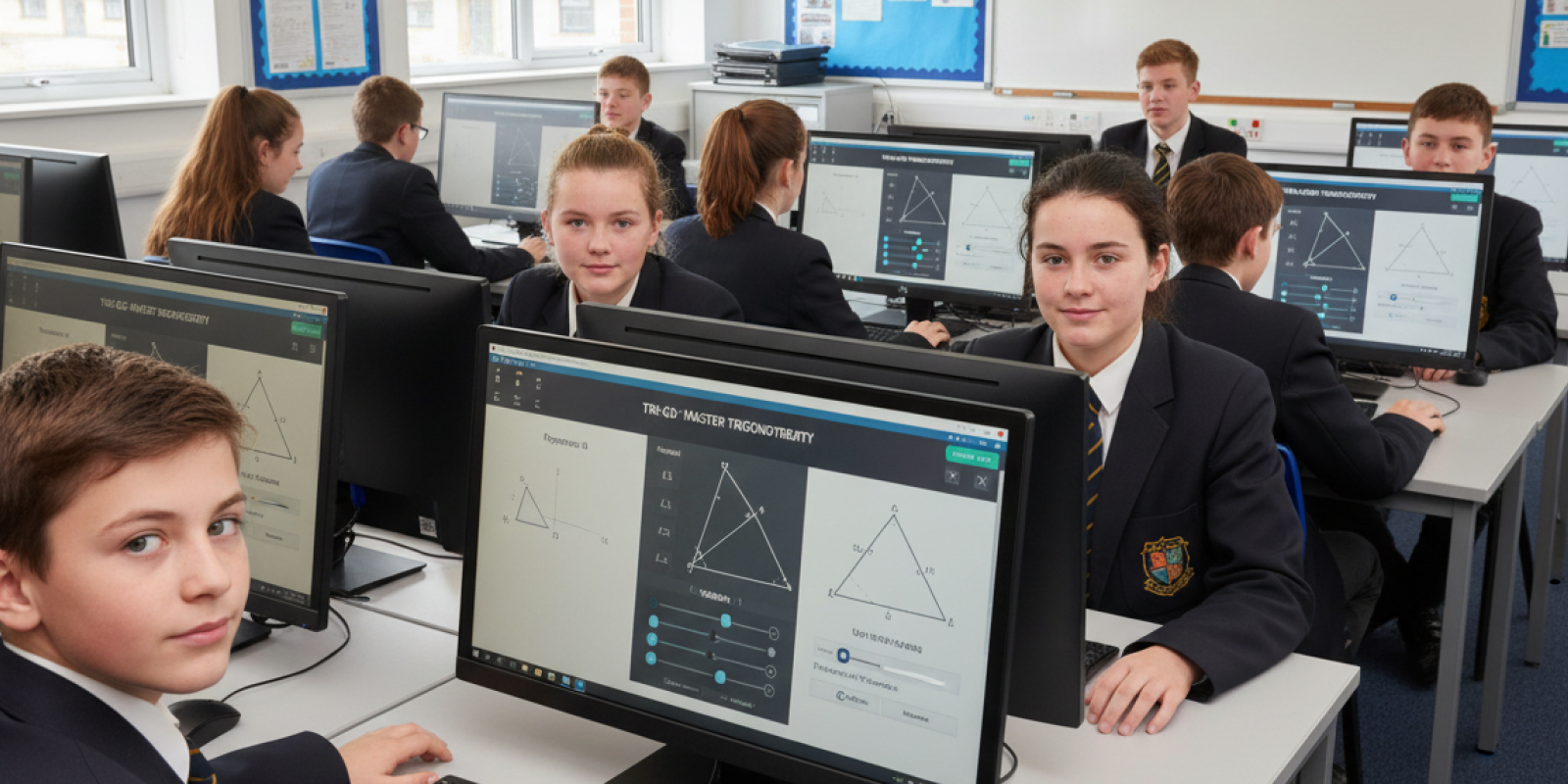 Trigonometry trainer interface